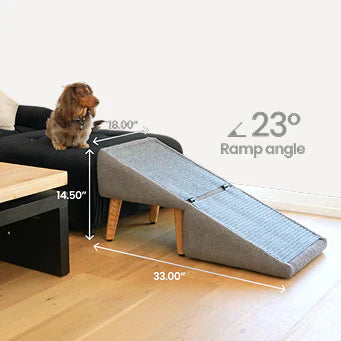 2-in-1 Convertible Wooden Home Step Stool Dog Ramp Stairs