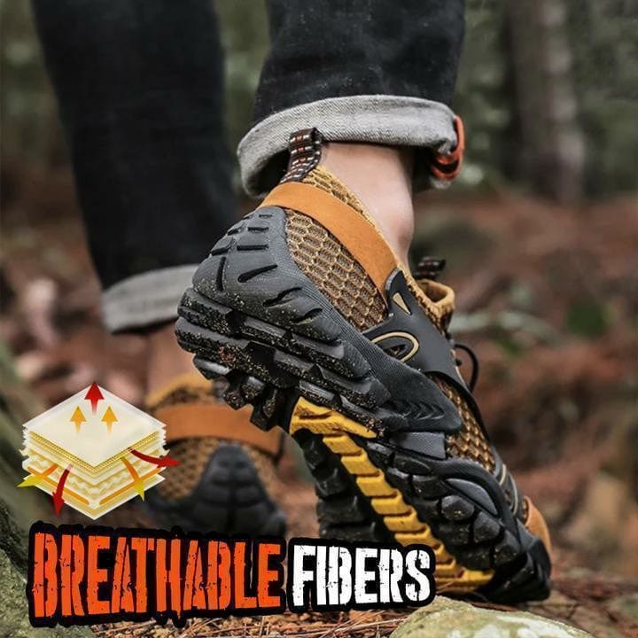 Men's Breathable Mesh Casual Light Outdoor Hiking Shoes-4