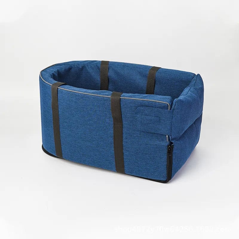 Comfort Console Dog Car Seats-blue