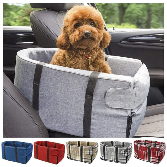 Comfort Console Dog Car Seats-gray