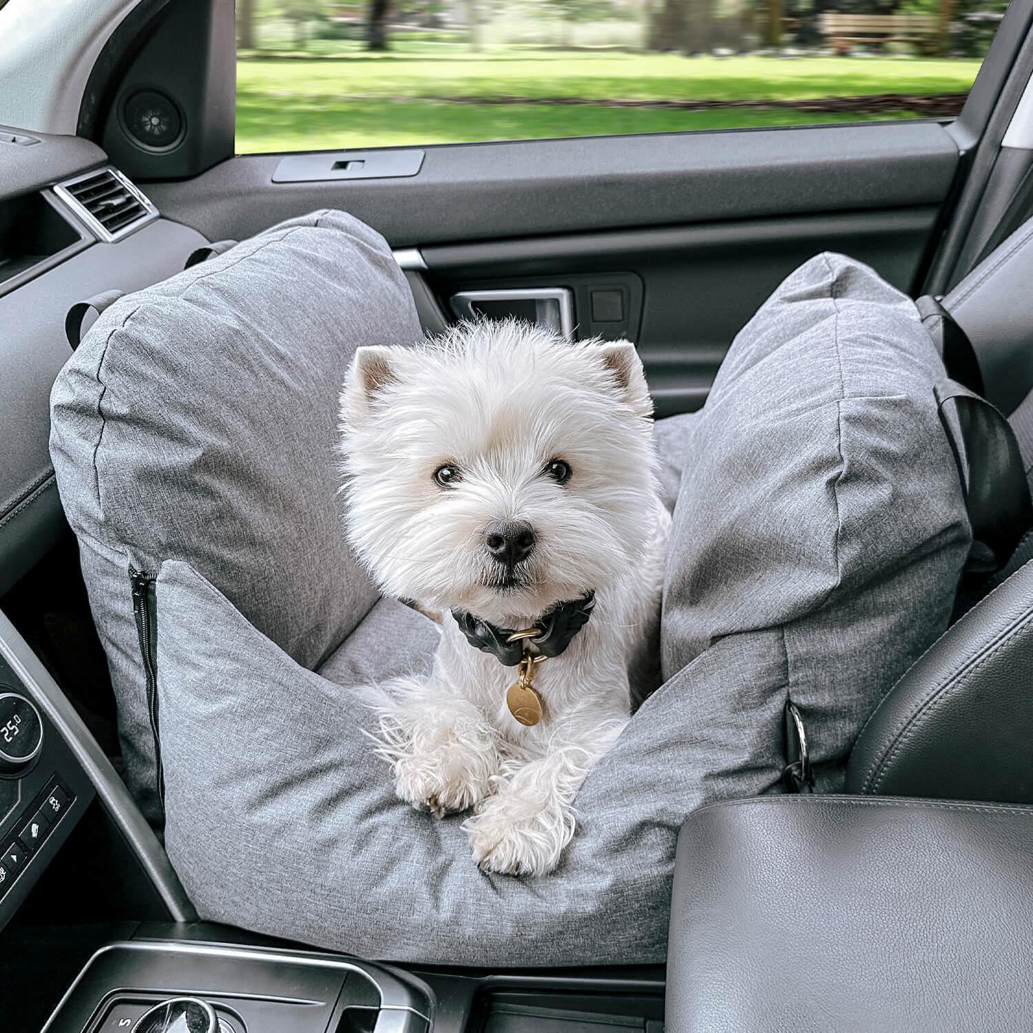 Console Dog Car Seat-grey