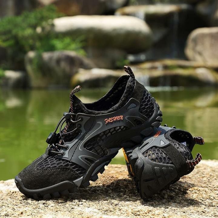 Men's Breathable Mesh Casual Light Outdoor Hiking Shoes-8
