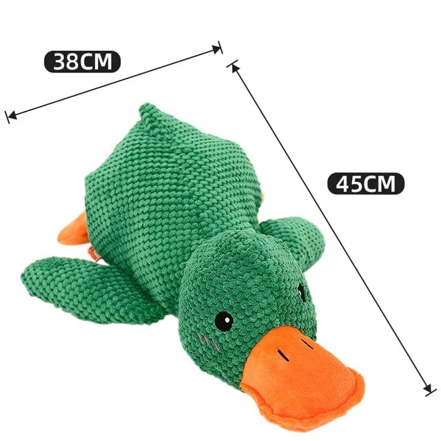 Quack-Quack Duck Dog Toy-green