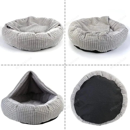 Cozy Donut Dog Bed - Washable Orthopedic Cave Bed for Small Dogs & Cats-10