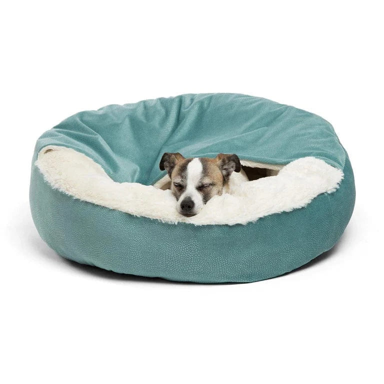cozy cave dog bed with cover for dogs