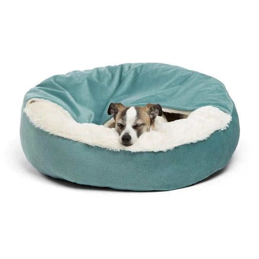 cozy cave dog bed with cover for dogs