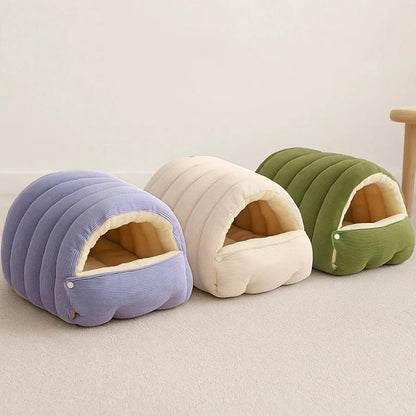 Multiple color options of the Dogegis™ 2-in-1 Calming Cave bed for cats and small dogs