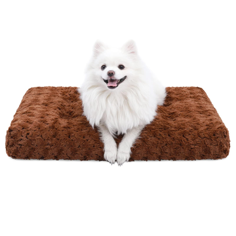 Brown Dogegis™ premium plush sleeping mat offering orthopedic-grade support and warmth