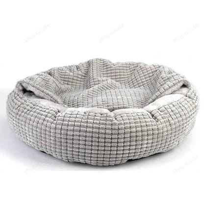 Cozy Donut Dog Bed - Washable Orthopedic Cave Bed for Small Dogs & Cats-04